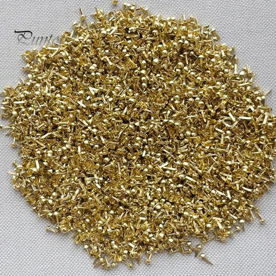 500 шт. мини-гвоздиков с металлическим покрытием — фото 8