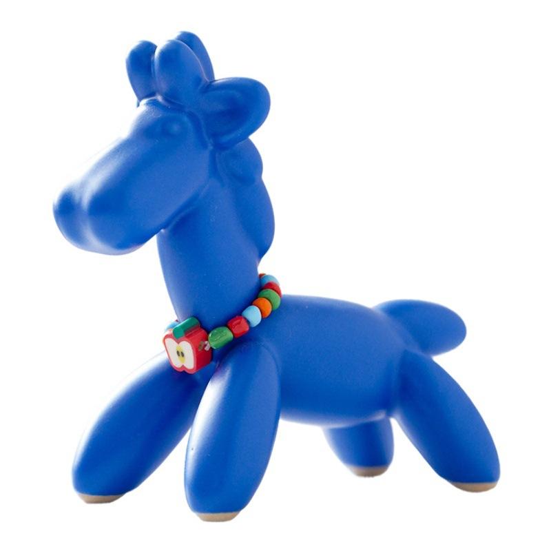 Nuova Statua Cavallo Palloncino in Ceramica Carina Compagno per il Tè Animale Domestico Stile Ins Alta Estetica Adorabile Regalo per la Festa dei Bambini Ornamento per Scrivania di Casa