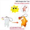 Color Changing Roast Duck Chicken  Fish Squid Pork Funny Bag Hanging Pendant Car Swing Duck Car Rearview Mirror Pendant Gift
