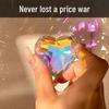 Rainbow Crystal Sun Catcher Pendant: Healing Wind Chime Ornament