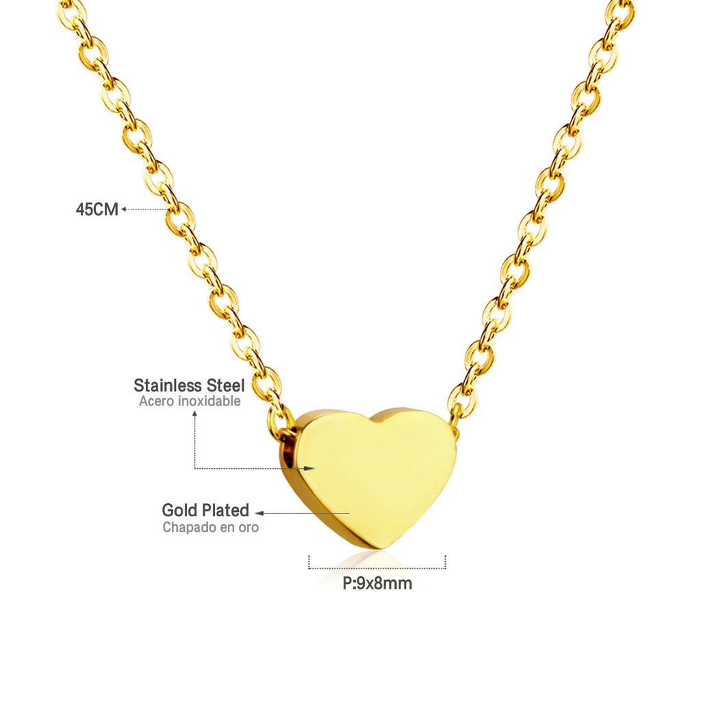 Woman Collier Golden Chains Necklaces Bohemia Star Heart Elegant Stainless Steel Jewelry Trendy