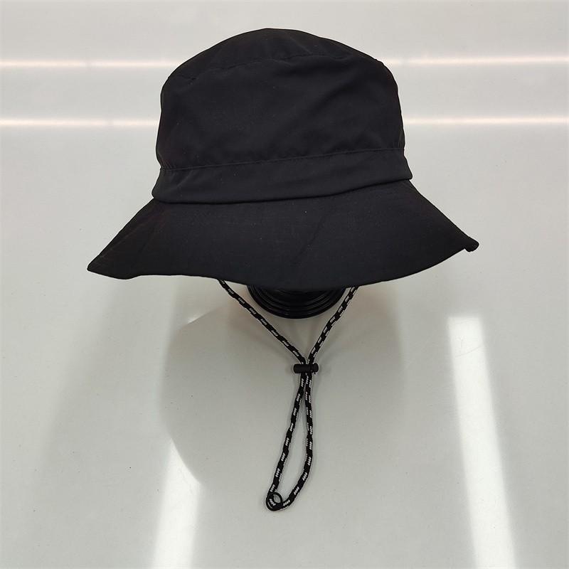 

Versatile Hat Style Minimalist Solid Color Womens Sunshade Hats Fisherman чорний