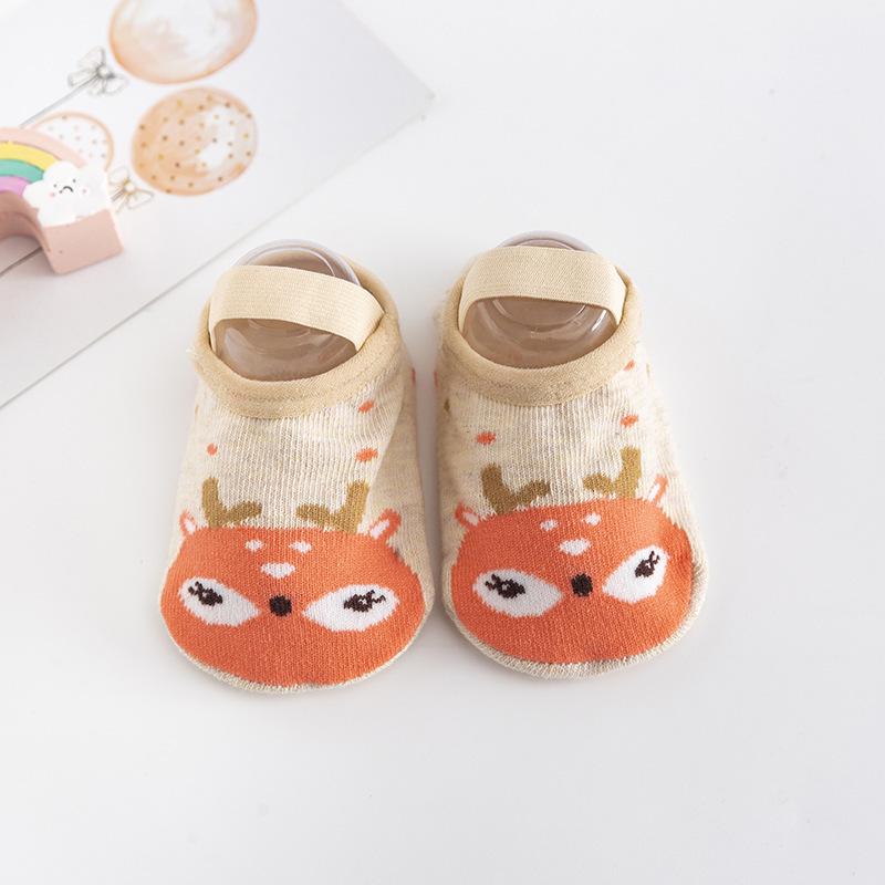 

2025 Pure Cotton Non-Slip Baby Cartoon Walking Socks - Spring/Summer S (0-1 year)