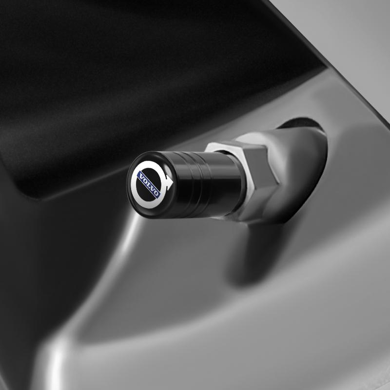 4Pcs volvo Logo Car Tyre Valve Cap Auto Wheel Accessories For Volvo Rdesign Polestar AWD S40 S60 S70 S80 S90 V40 V50 V60 V70