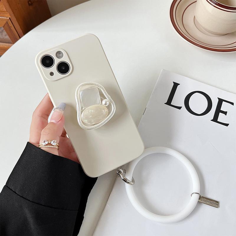 

Suitable For Iphone14 All-Inclusive Bracelet, Mobile Phone Case With Bracket, Apple 12/15 Soft Gem 13 Women S Bracket. iPhone 17Promax