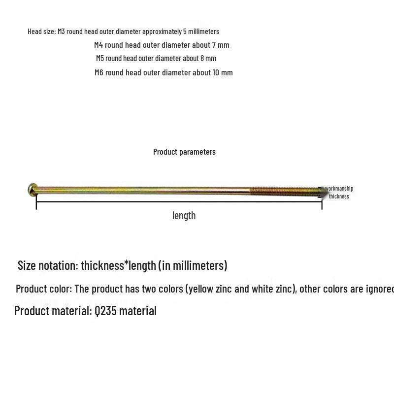

Zinc-Plated Phillips Pan Head Machine Screws M3-M8 for Switch Socket Panel M5*80 [245 pcs]