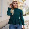 Fashion Women Summer Loose Casual Long Sleeves Lace T Shirt Blouse Tops For Effortless Style