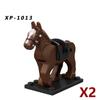Medieval Soldier Figures Building Block War Horse Jungle Adventure Beast War Wolf Military Waffen Helmet  Armor Sets Blocks Toys