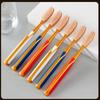 6PCS High End Big Head Long Handle Toothbrush, Efficient Cleaning, Family Set