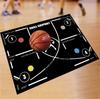 Přenosná basketbalová tréninková podložka na nohou, basketbalová tréninková podložka, protiskluzová deka pro běžný trénink, snadno použitelná