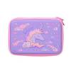 Kids EVA Hard Shell Pencil Case, Uni-corn Cartoon Print Large Capacity Stationery Pouch for Girls