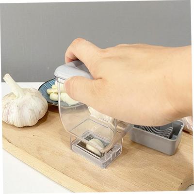 Manual Pressing Garlic Grinding Grater Cutter Removable Push Garlic Cutter Cooking Tool Garlic Chopper Cutting Kitchen Gadgets