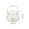 Egg Collecting Basket Vintage Woven Wire Organizer With Handle Counter Egg Holder For Kitchen Picnic Farmhouse Harvest Easter