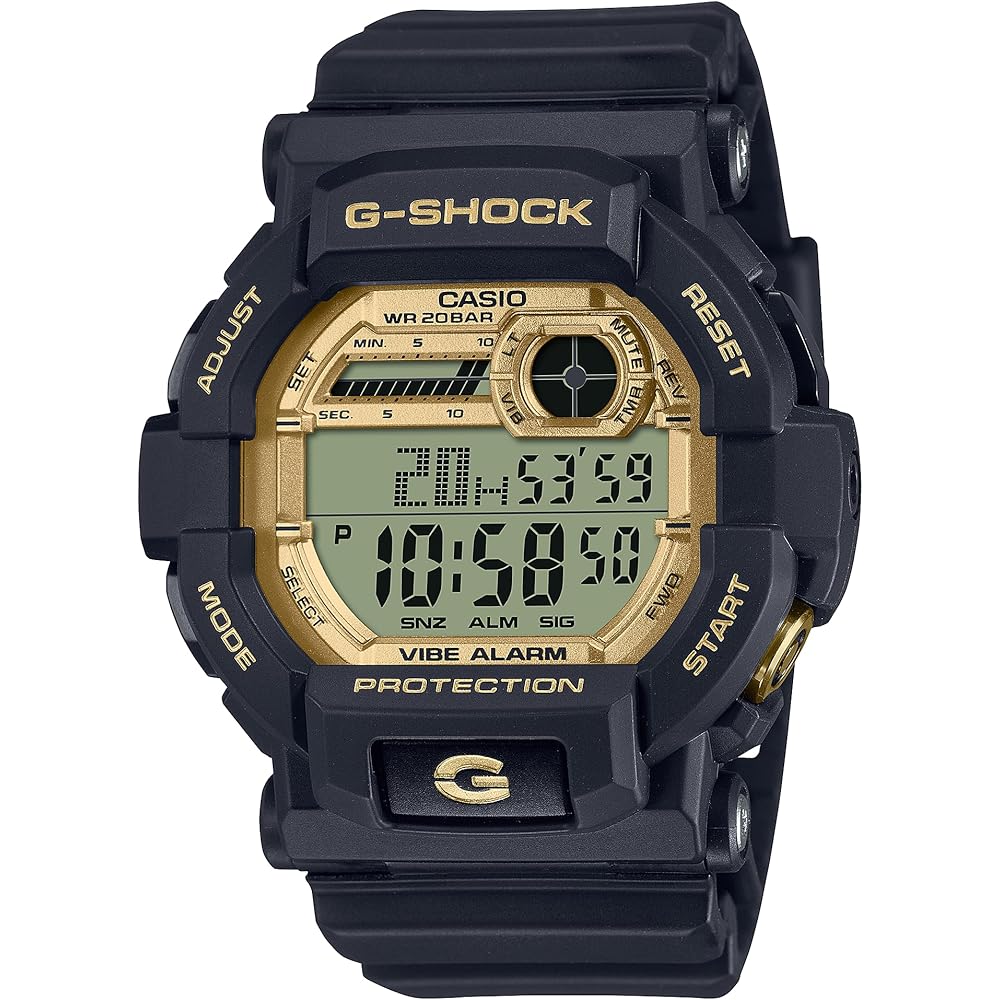 Casio G-Shock GD-350GB-1 Men s Watch Black Resin Case Shock Resistant Water Resistant