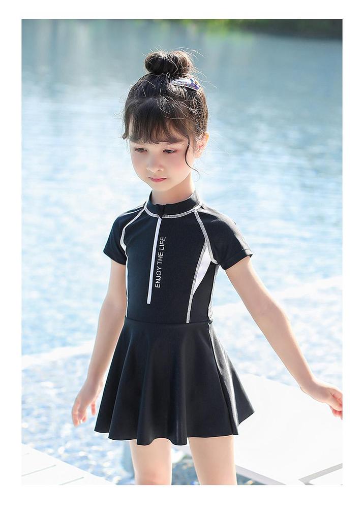 2025 Summer Kids One-Piece Swimsuit for Girls: Sizes Small, Medium, Large