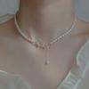 Fashion Women Vintage Butterfly Pearl Necklace Women's Pendant Collar Chain Neckchain Party Accessories