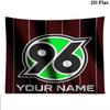 Hannover 96 Custom Name Wall Tapestry Aesthetic Wall Hanging Printed Fabric Blanket Decorative Tapestries for Bedroom Living Room Home Decor