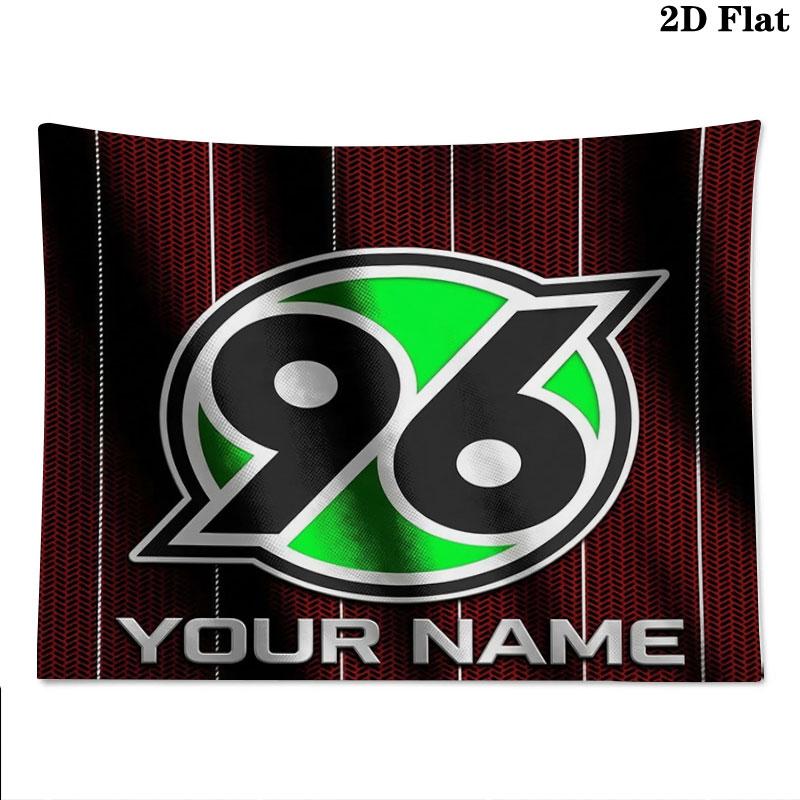 Hannover 96 Custom Name Wall Tapestry Aesthetic Wall Hanging Printed Fabric Blanket Decorative Tapestries for Bedroom Living Room Home Decor