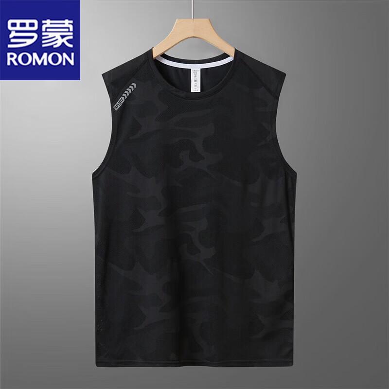 ROMON Men's Ice Silk Sleeveless T-Shirt