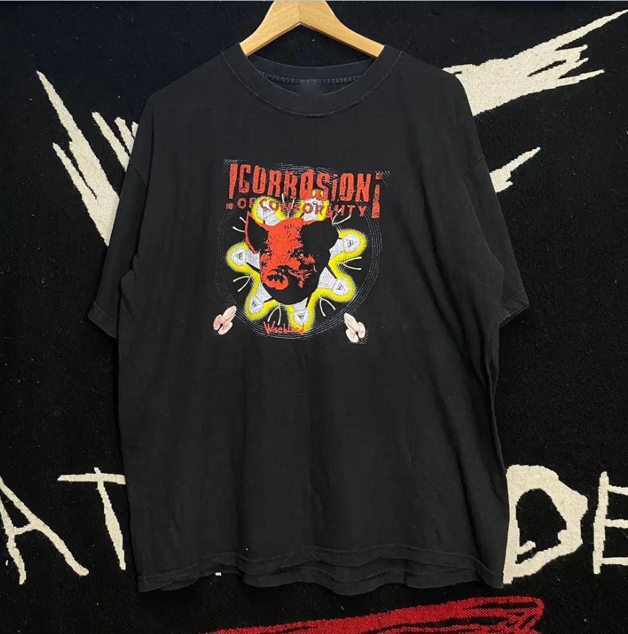 CORROSION OF CONFORMITY Wiseblood Short Cotton T-Shirt Unisex All Size SB124 Unisex T-Shirt XL