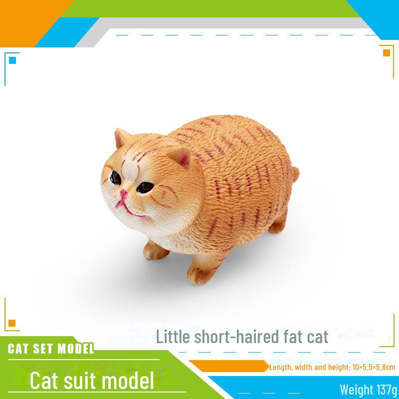 Set Jucării Pisoi Alb-Negru pentru Copii - Ornamente Model Pisică Rurală Chineză