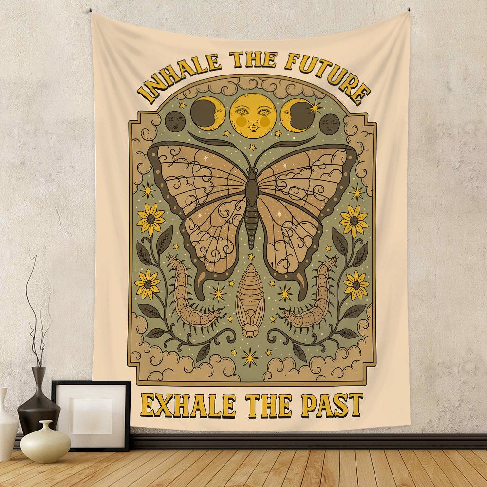 

Vintage Tarot Cat Bohemian Wall Tapestry Artwork for Bedroom Decor Cat Tarot Vintage Boho Style Hanging Tapestry 74x94cm(29x37in)