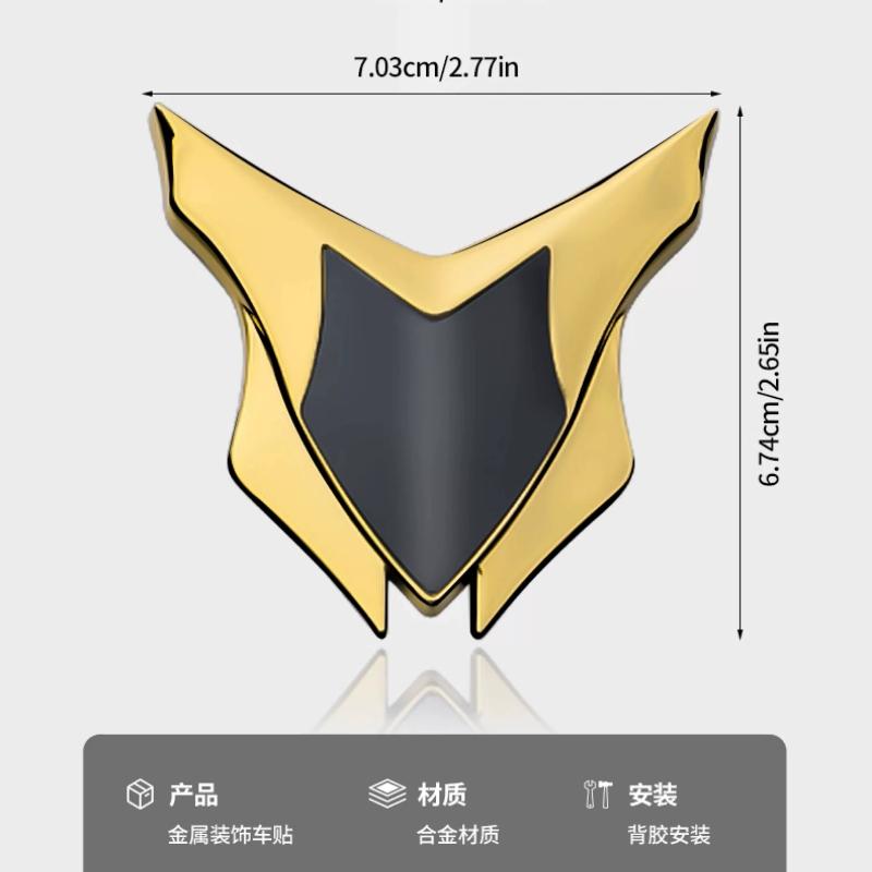 Emma Motorcycle Electric Car All-metal Decorative Sticker 3D Three-dimensional Modified Shield Logo Front Windshield Side Logo Badge Logo