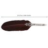 Vintage Feather Dip Pen Writing Calligraphy Quill Pen Set in Gift Box (Brown)
