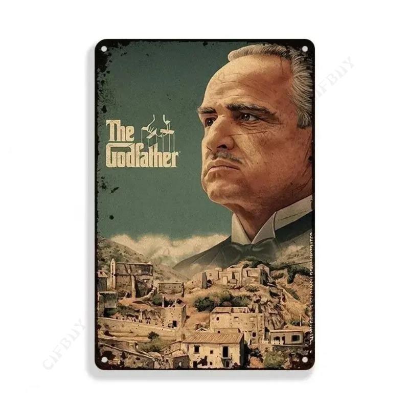 The Godfather Movie Vintage Metal Tin Sign Home Decor Gift 20x30cm