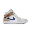 Air Jordan 1 Mid White Khaki Blue Void DO6726-100
