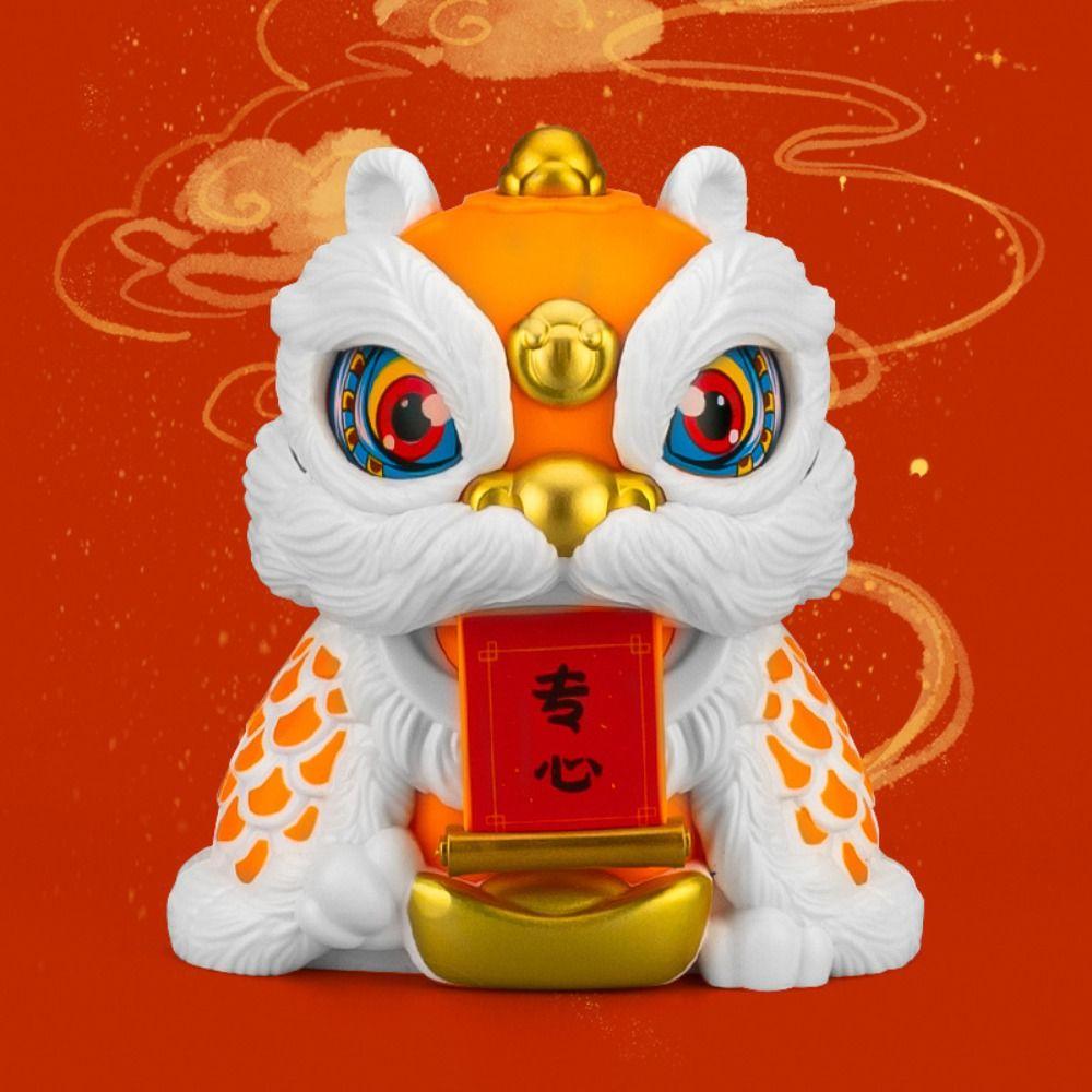 Attracting Wealth Lion Statue Figure Toys With Rope New Year Toys Kid Girl Boy