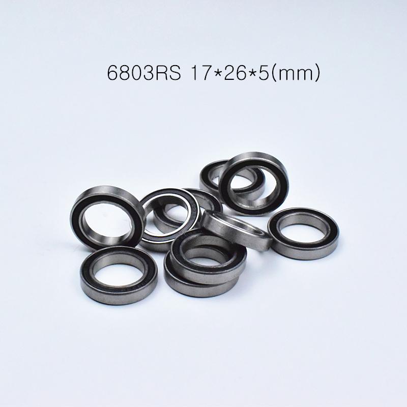 

6803RS 10pcs 61803 17*26*5(mm) chrome steel rubber Sealed Bearings