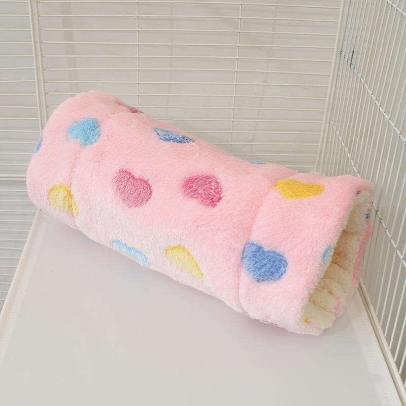Small Pet Fleece Tunnel & Hammock: Hamster, Rat, Sugar Glider, Guinea Pig Hideout & Bed