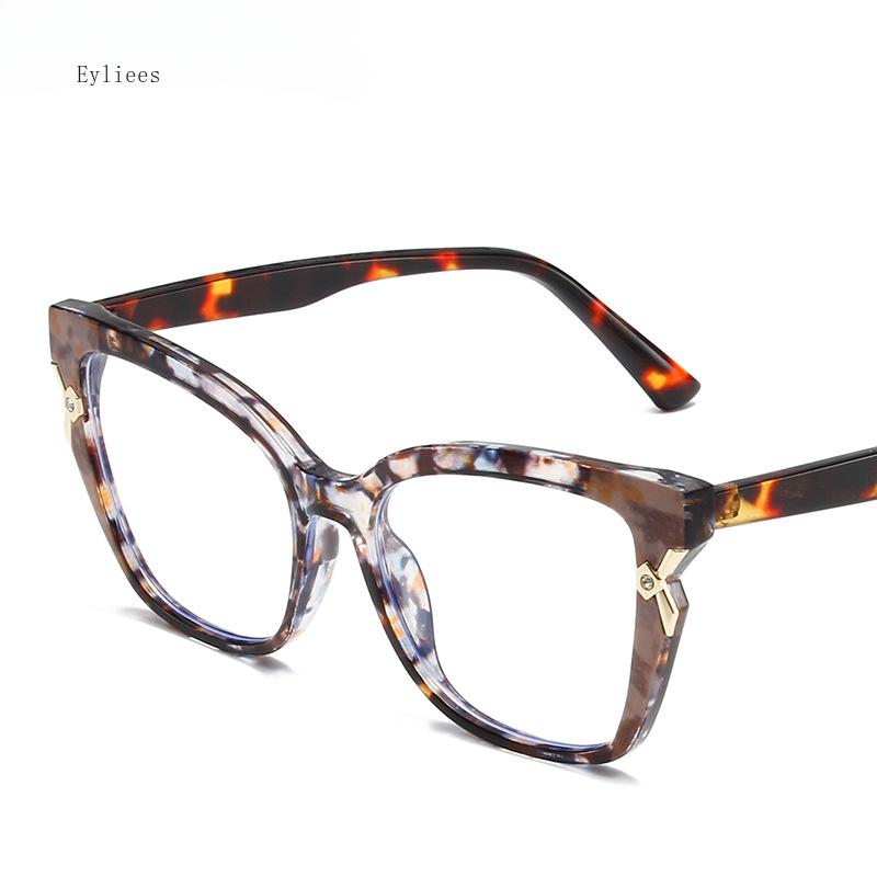 Anti-Blue-Ray TR90 Comfortable Cat Eye Eyeglasses Frames Female Fashion Personality Spectacles for Ladies Optical Grade Frames