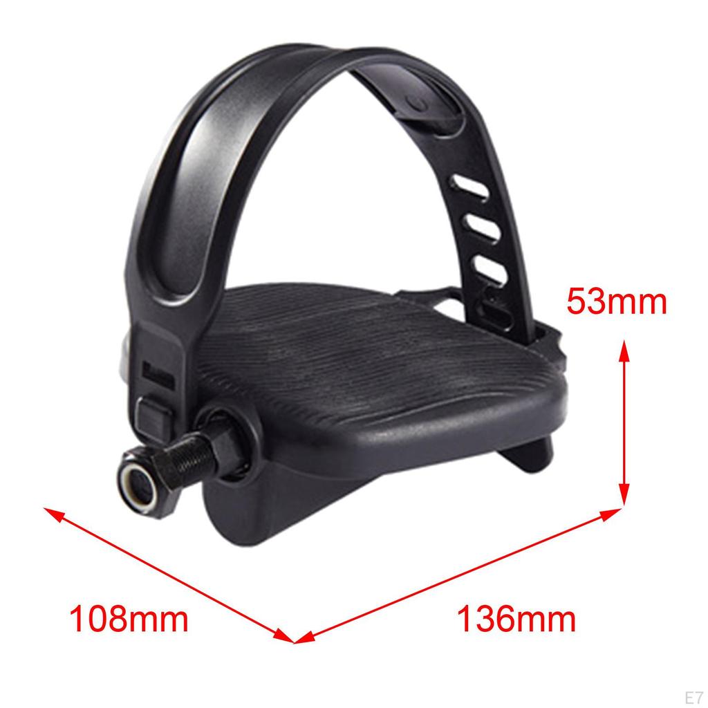 Kaufe 1 paar Heimtrainer Pedale mit Riemen 9/16'' oder 1/2'' Fitness  Stationre Pedal zum Preis ab 29 | Joom
