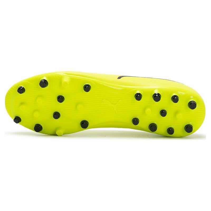 Puma King Match Lace-Up Competition Training MG (Rubber Short Studs) Shock Absorbing Breathable Soccer Shoes Men soccer shoes Yellow 107572-02