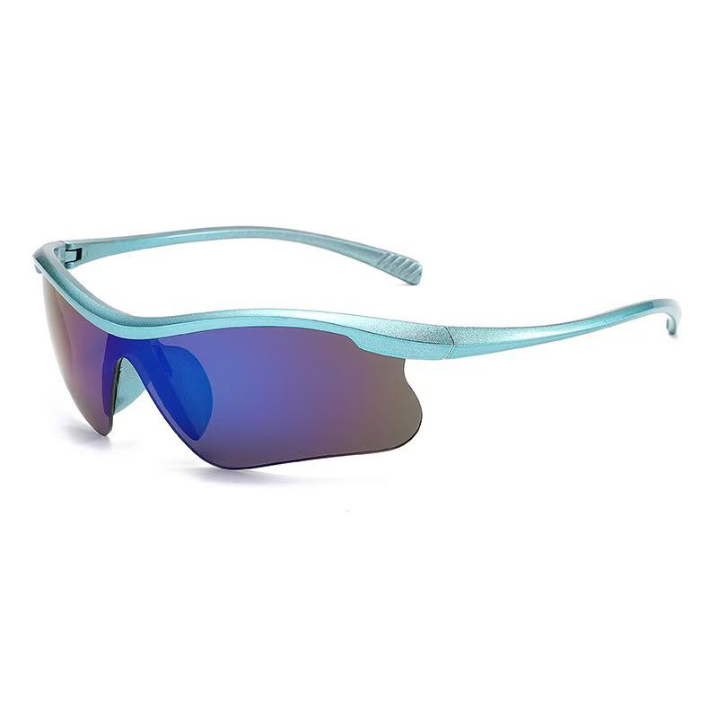 European Style Lightweight Windproof Cycling & Running Sunglasses - Trendy Sun Protection for Outdoor Sports