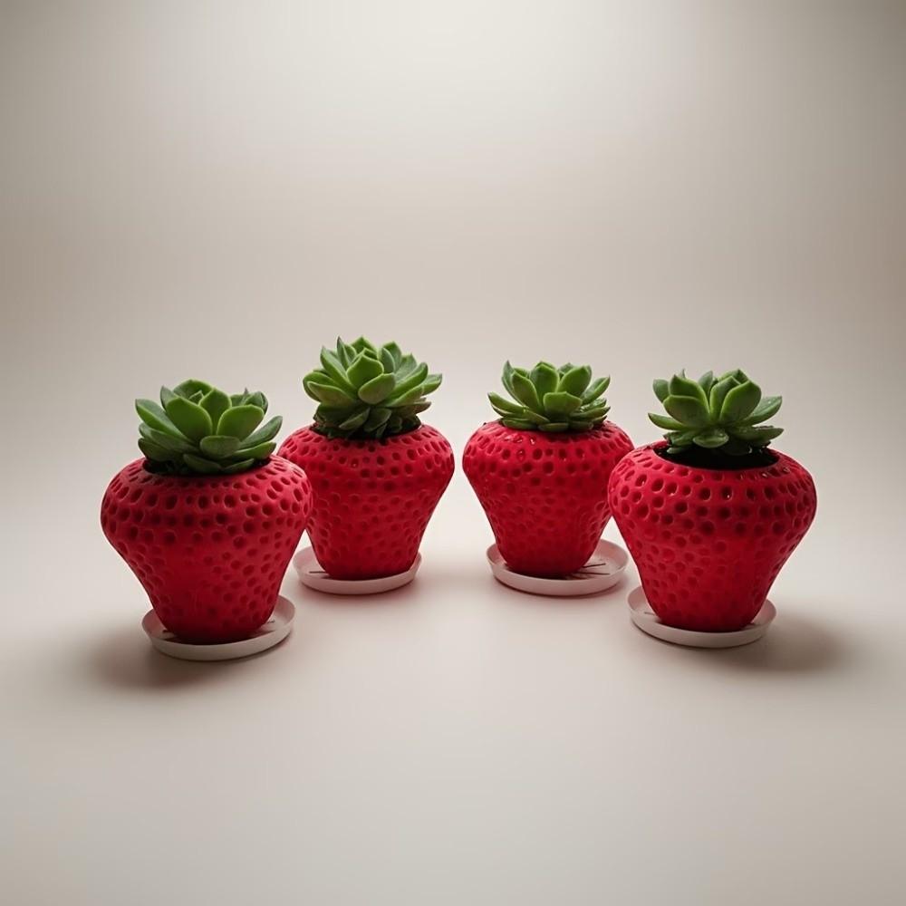 3D Printed Fruit Flower Pot Plastic Flower Container Versatile Planter Holder Placement Easy