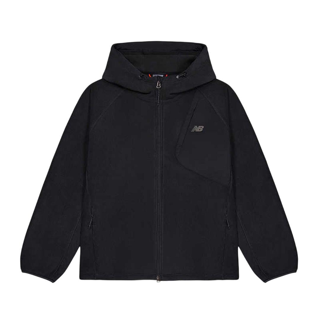 New Balance Jackets Men s BK Black Hooded Moderate Other MDF43951-BK XL
