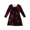 Girls' Summer Princess Dress Halloween Day- Long Sleeve A-Line T-Shirt Dress