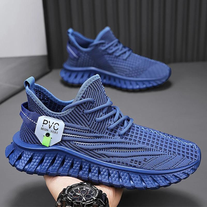 Fashion Men's Summer Breathable Mesh Shoes Fashionable 2025 New Style Versatile Casual Soft Bottom Lightweight Sports Shoes