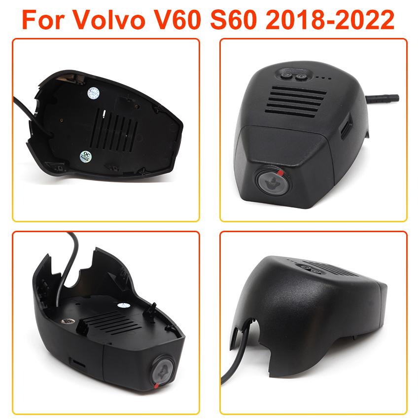 4K 2160P Plug and play Dash Cam For Volvo V60 Cross Country S60 2018~2022 Original Factory Look Easy to Use Car Video Recorder