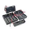 Black Plastic AA Size Power Battery Storage Case Box Holder Leads with 1 2 3 4 Slots AA Size Power Battery Storage Case Box