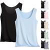 Women's Thin Seamless Quick-Drying Elastic Breathable Sports Sleeveless Vest Two-Piece Set