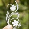 Stampo per stencil in carta per goffratura, fustellatura in metallo con foglie di fiori
