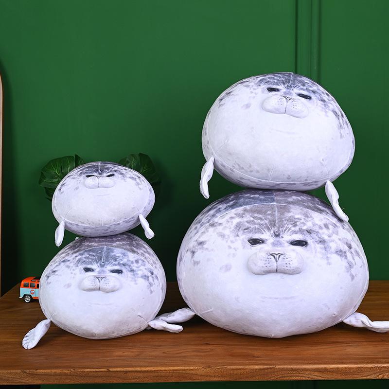 Simulation Seal Throw Pillow Cushion Soft Seal Doll Children's Birthday Gift Plush Toy
