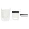 3-Piece Set Scraper Included Desktop Brush Dustpan PP Small Hand Brush Pan  For Pet Cleaning