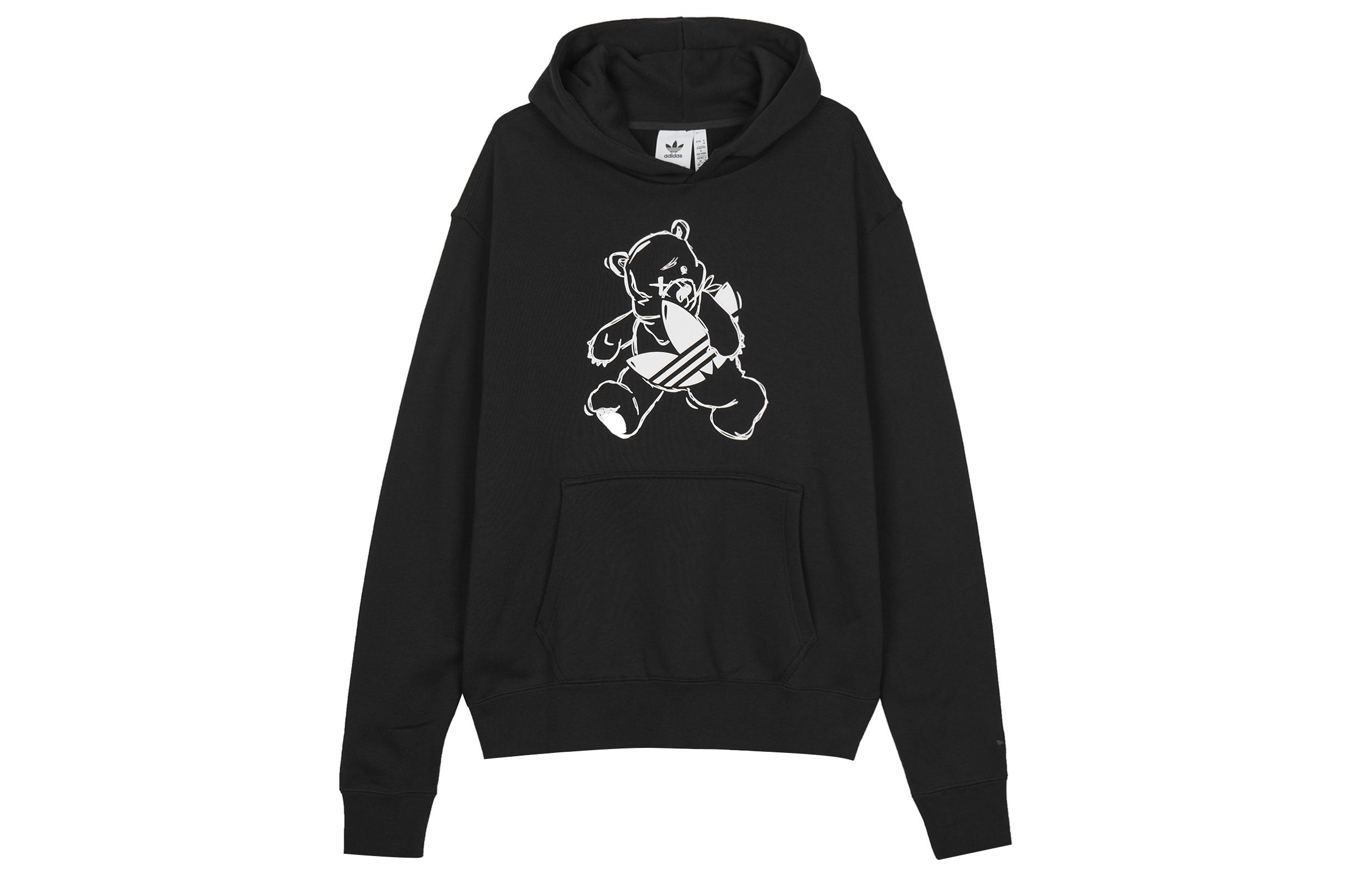 

Adidas Originals Sweatshirts Unisex Black Hooded Moderate Regular HL4103 XS