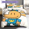 Dog Man Bedding Quilt Set Quilt Cover Pillowcase Home Decoration Birthday Gift (1 * Duvet Cover + 2 * Pillowcase, Without Core)