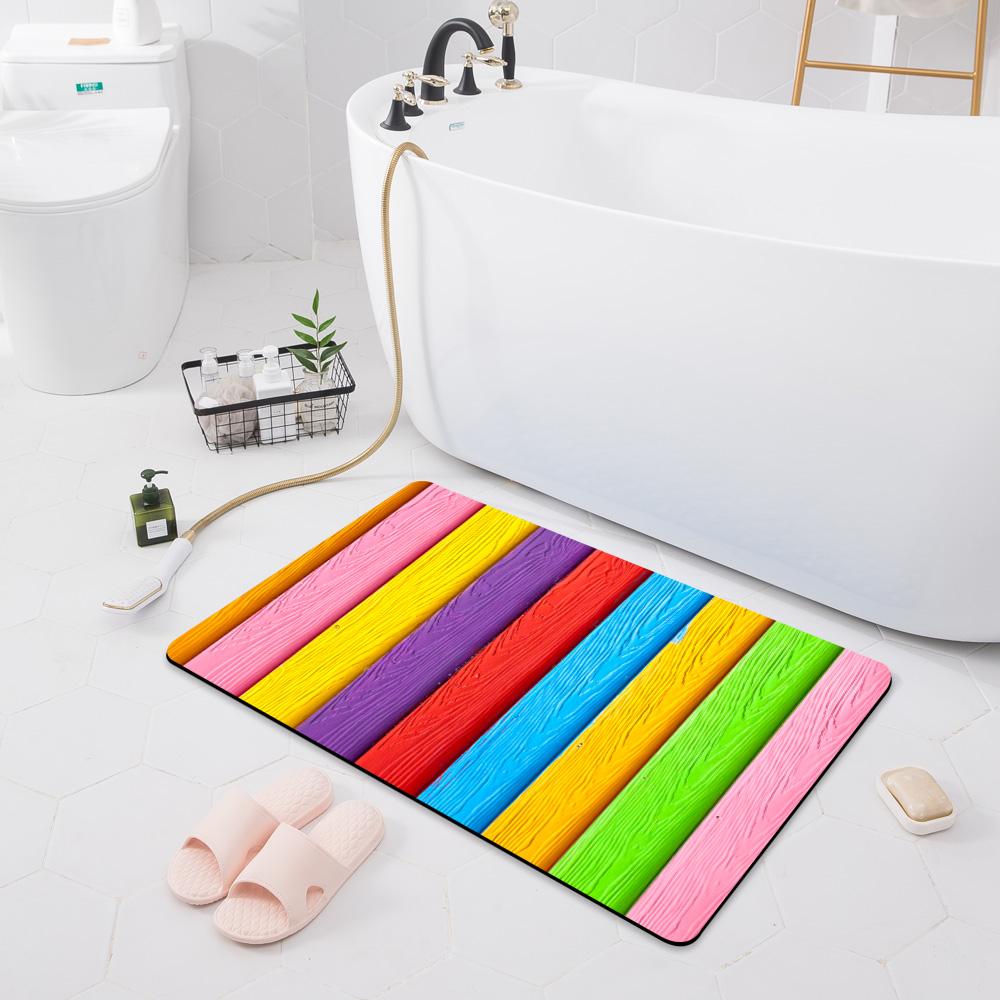 Modern Non-slip Absorbent Mat Decoration Bedroom Door Mat Kitchen Floor Mat Bathroom Shower Rug